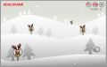 Koulovaná s falešnými soby - sportovní vánoční flash hra online