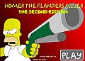 Homer Flanders Killer - Homer zabijk z Flander - flash hra online Simpsonovi