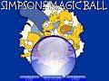 Simpsons Magic Ball - postehov flash hra online Simpsonovi